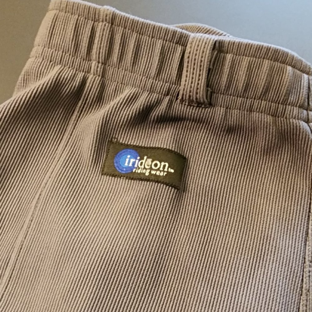 Irideon Cadence Knee Patch Low-Ride Breeches for Women - Size Medium Color Grey